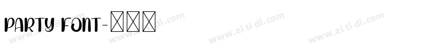 Party Font字体转换